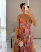 Giselle - long dress with floral print